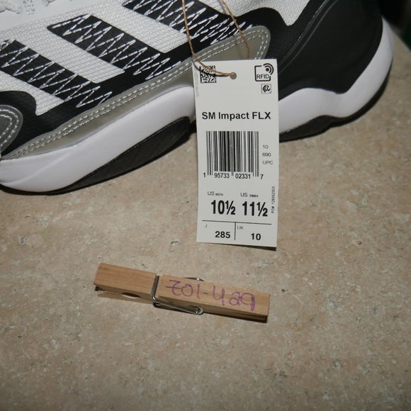 Adidas SM Impact FLX Football Turf Shoes Women's Size 11.5 Mens Size 10.5 Cleats - Picture 9 of 9